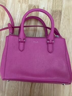 Pink Leather Ralph Lauren Purse